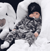 Camo Romper  Newborn to 2T - Boys Cotton Romper Outfit.